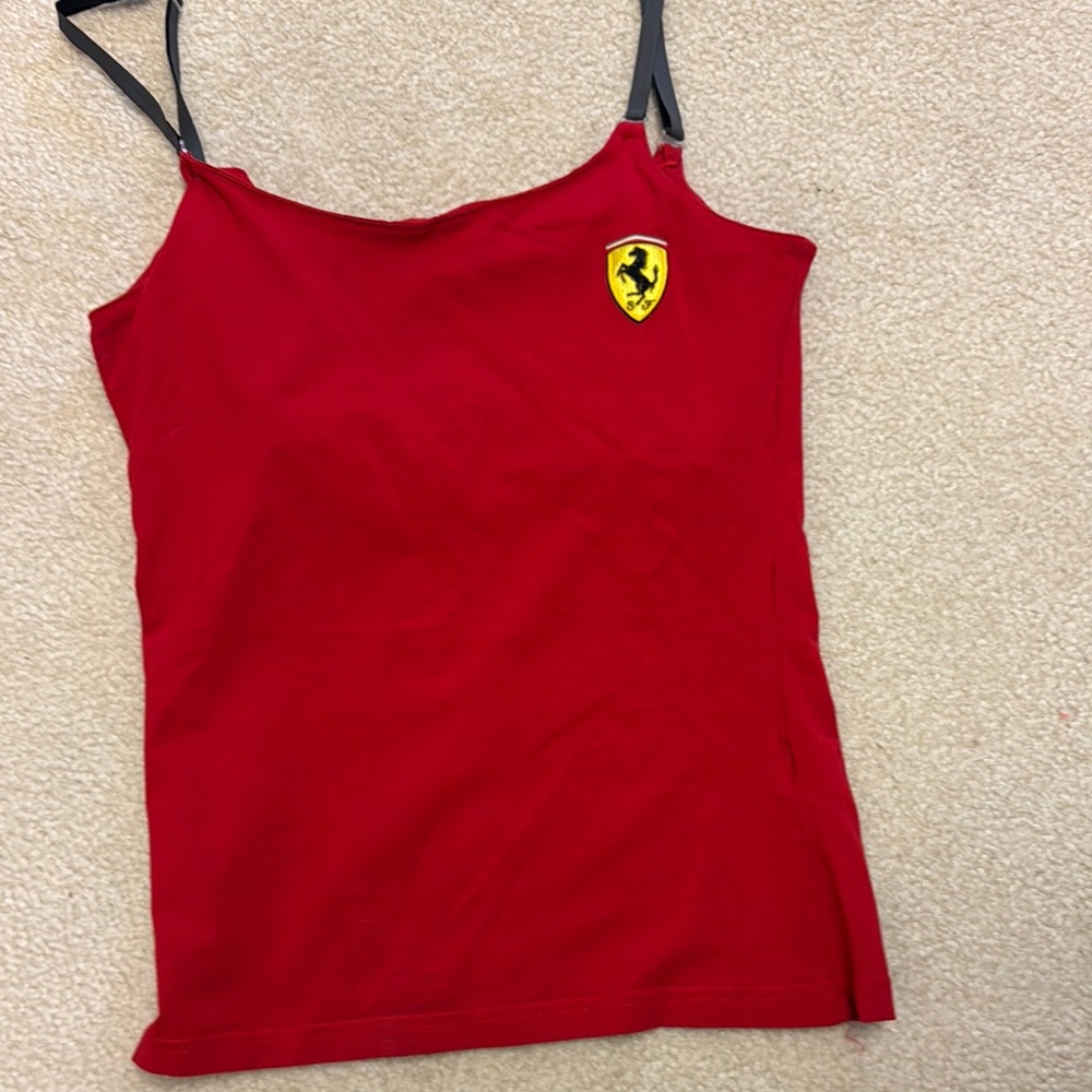 Ferrari Red Camisole with Logo